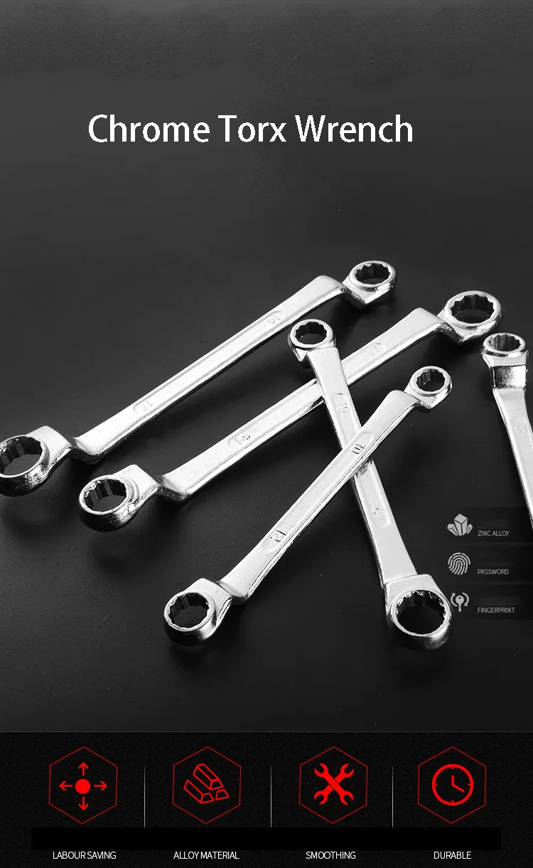 مصنع رائجة البيع الكروم الفاناديوم الصلب وجع مجموعة مزيج وجع بزاوية مقبض قرع توركس وجع الكهربائي سبان #6