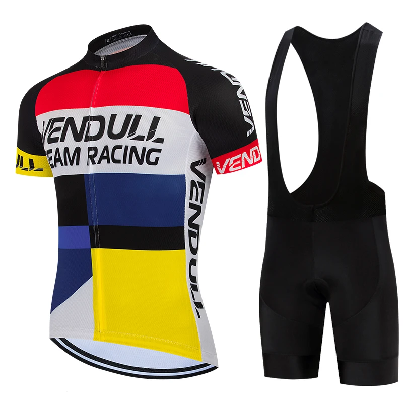 2026 Summer VENDULL Cycling Jersey Set Cycling Clothing MTB Bike Clothes Uniform Maillot Ropa Ciclismo Men Outdoor Bicycle Wear