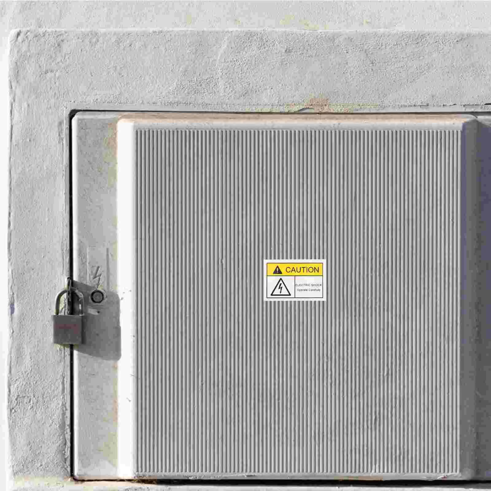 10 Pcs High Pressure The Grounding Sticker Emblems Voltage Warning Labels 600X400X010CM Self-adhesive Vinyl Sign