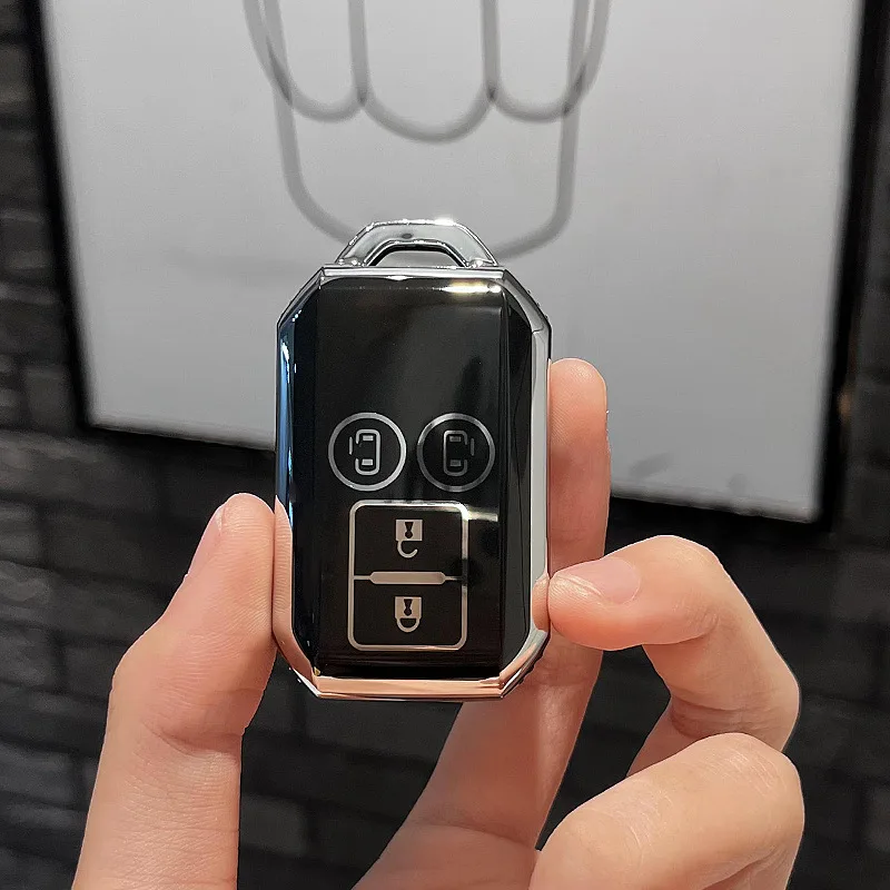TPU Car Key Cover Remote Fob Case Protector Keychain Auto Accessories For Suzuki Jimny Swift Wagon R Hustler Spacia Xbee Sierra - view 6