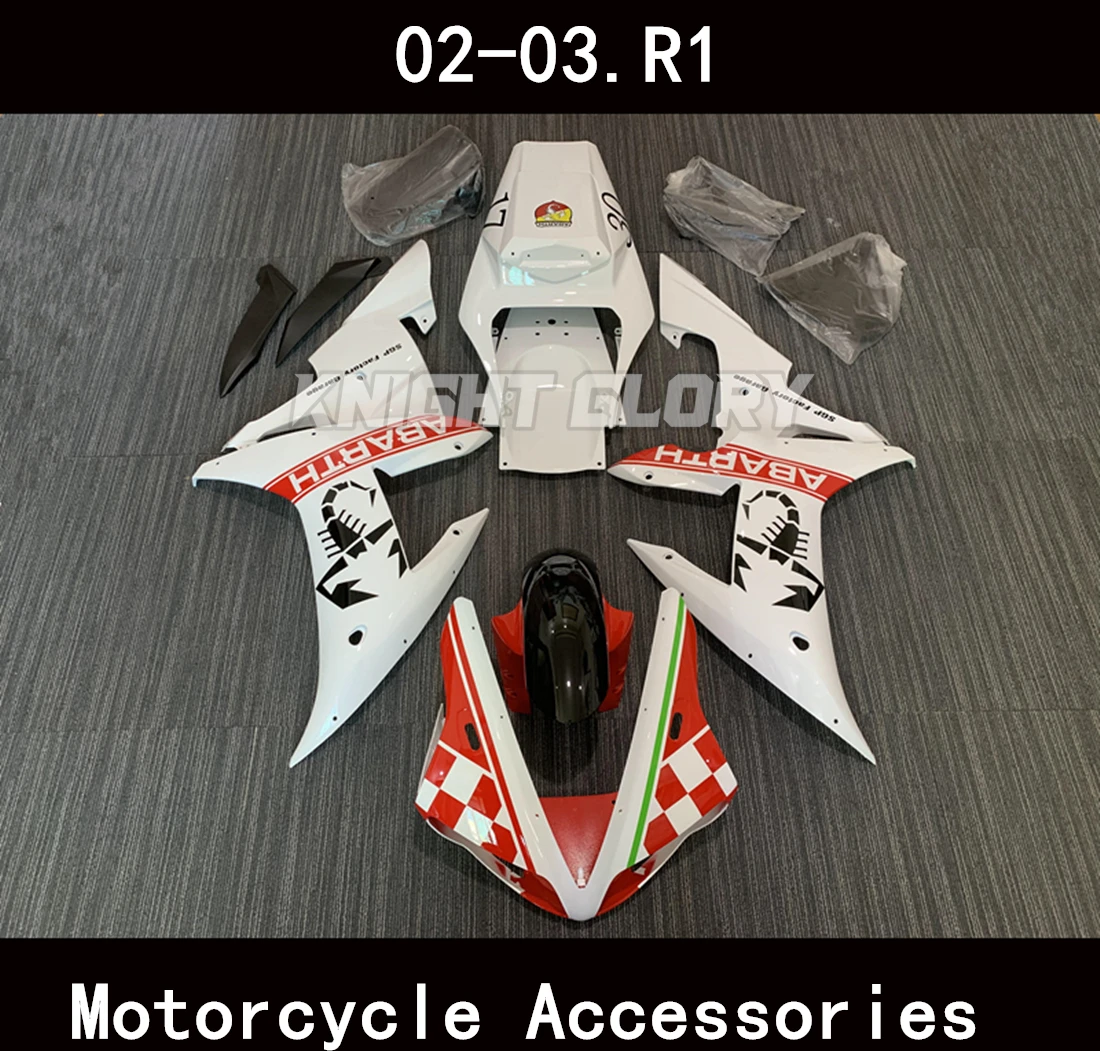 

Suitable for YZF-R1 YZF R1 2002 2003 Motorcycle Shell Fairing Spoiler Bodywork Set ABS Injection Molding RN09