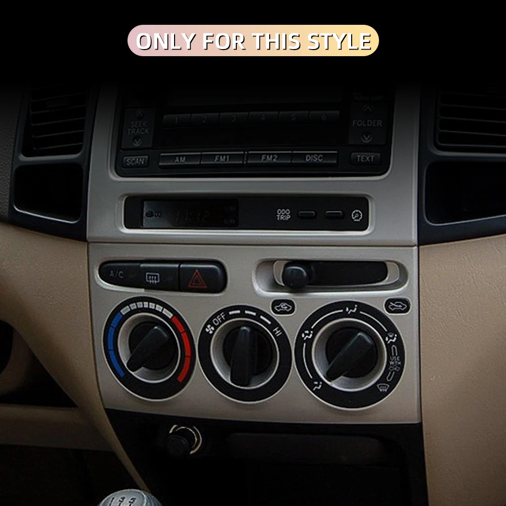 AC Switch Knob Air Conditioning Heat Control Knobs for Toyota Vios Vitz Yaris Echo 2002-2006 Tacoma Avanza Xenia 2004-2011