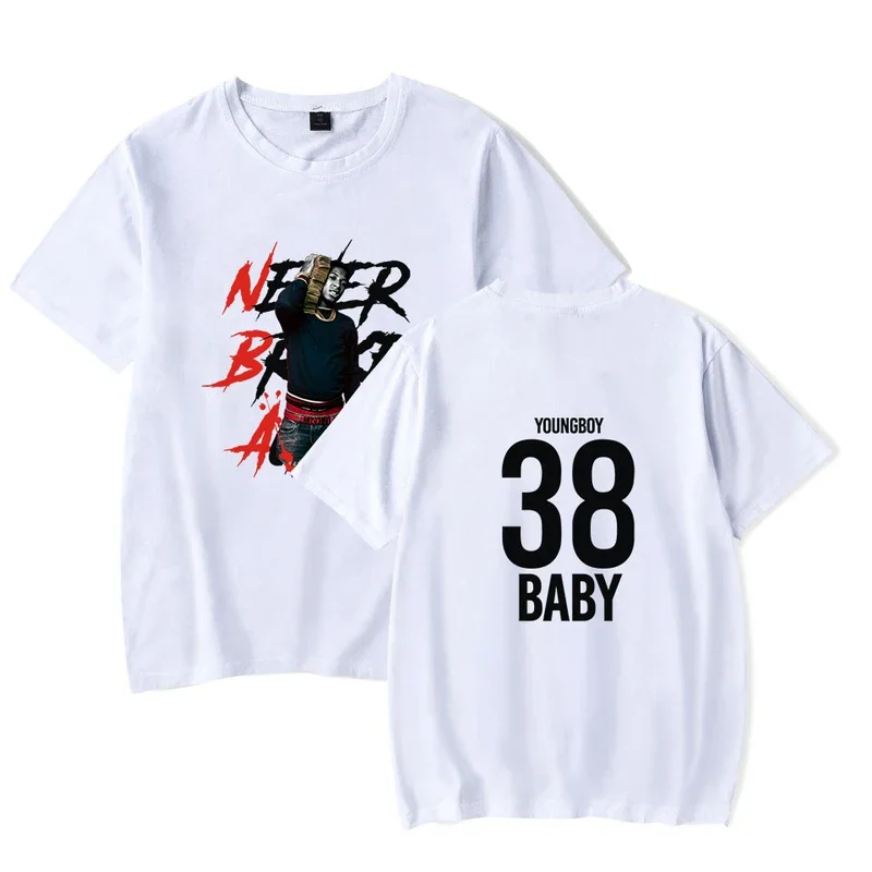 White T Shirt Summer Classic Short Sleeve T Shirt Men/women Unique Design Top Youngboy Never Broke Again High Street Print