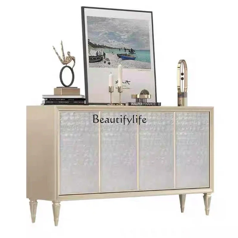 01 نموذج إبداعي لمدخل المنزل وغرفة المعيشة وخزانة تقسيم حديثة وخفيفة فاخرة لتزيين الطعام وخزانة جانبية #5