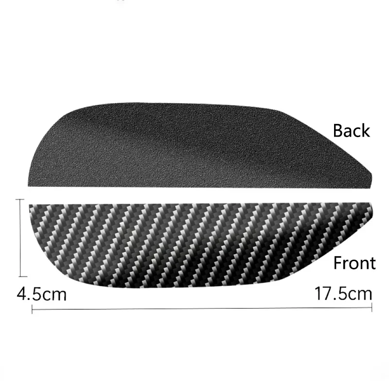 2PCS Car Rearview Mirror Rain Eyebrow Carbon Fiber Pattern Car Universal Rain Shield Rain Shield Reversing Mirror Rain Shield