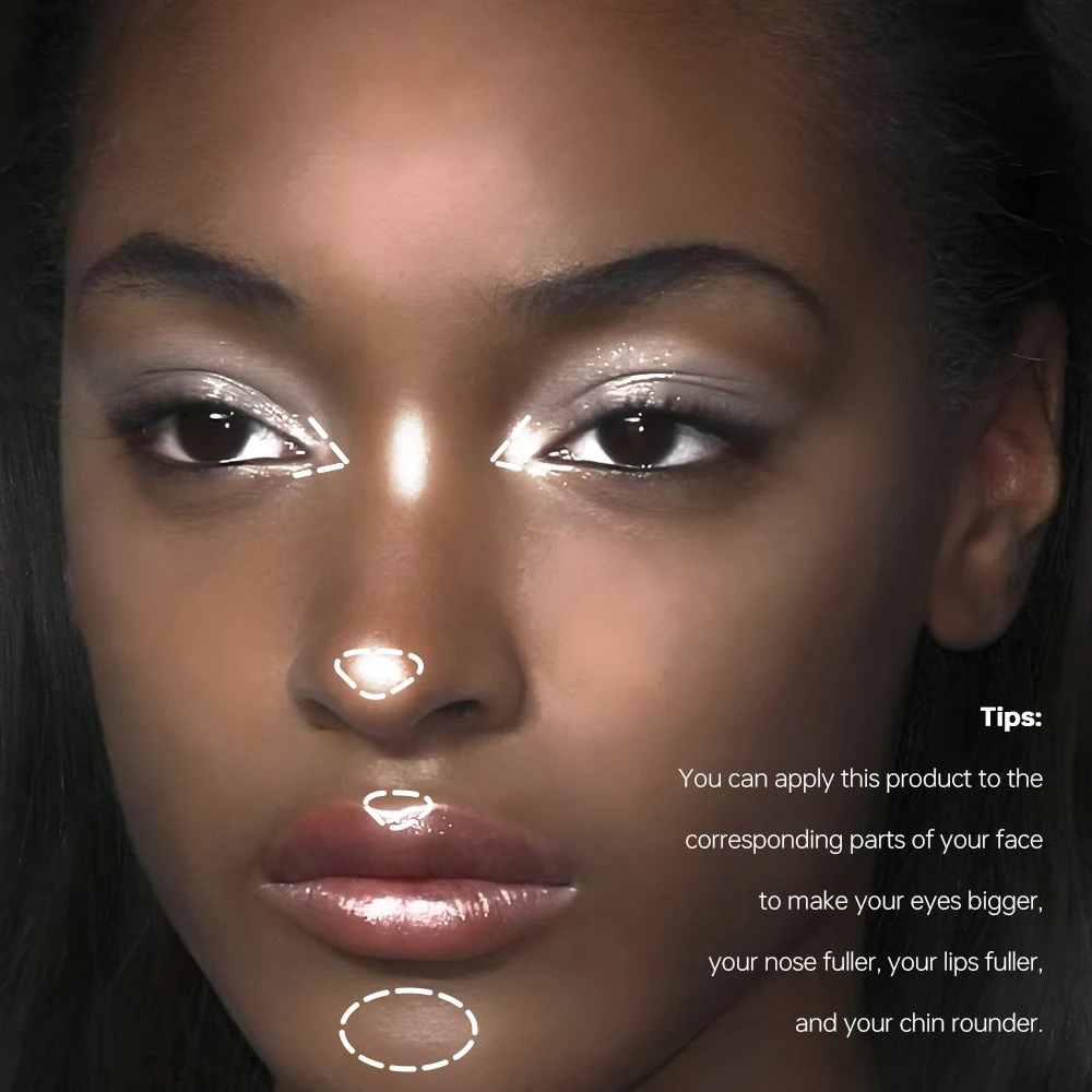 ホワイト ハイライター ペン、パーリー グリッター マット アイ ブライトニング スティック、アイ コンター アイライナー ペン、エグヨ サル ペン、アイ ハイライト ペンシル