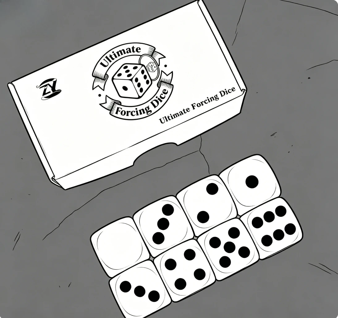 

Ultimate Forcing Dice Magic Tricks Force Number Of Dots Mind Control Close-up Illusions Gimmicks Props Magician's Accessories