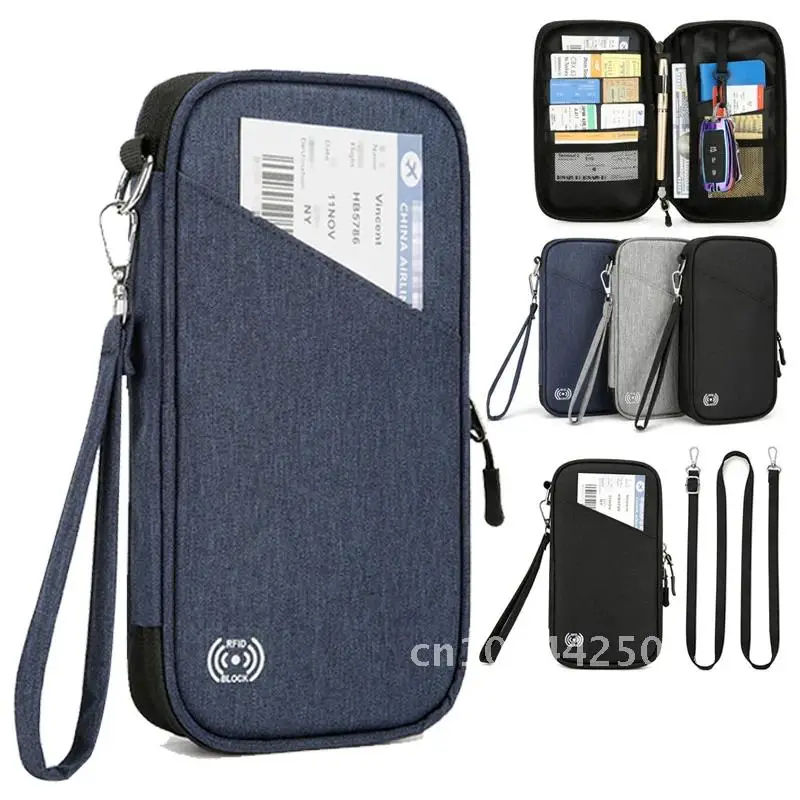 

Multifunction Credit Holder 2024 New Travel Wallet Portable Storage Card Ticket Waterproof Large Bag Document Capacity Passport