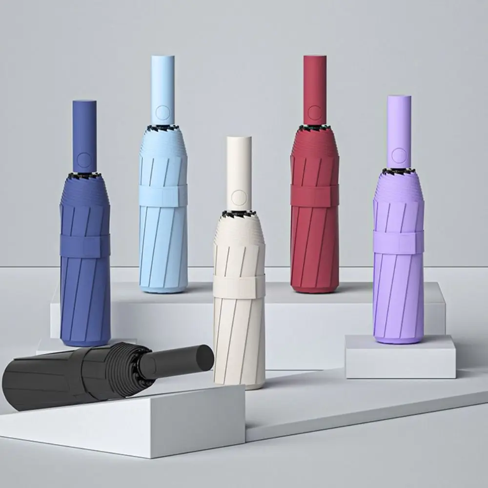 

60 Bones Automatic Folding Umbrella Reinforce Structure Super Large Windproof Umbrella Lightweight UV Protection Umbrella Travel