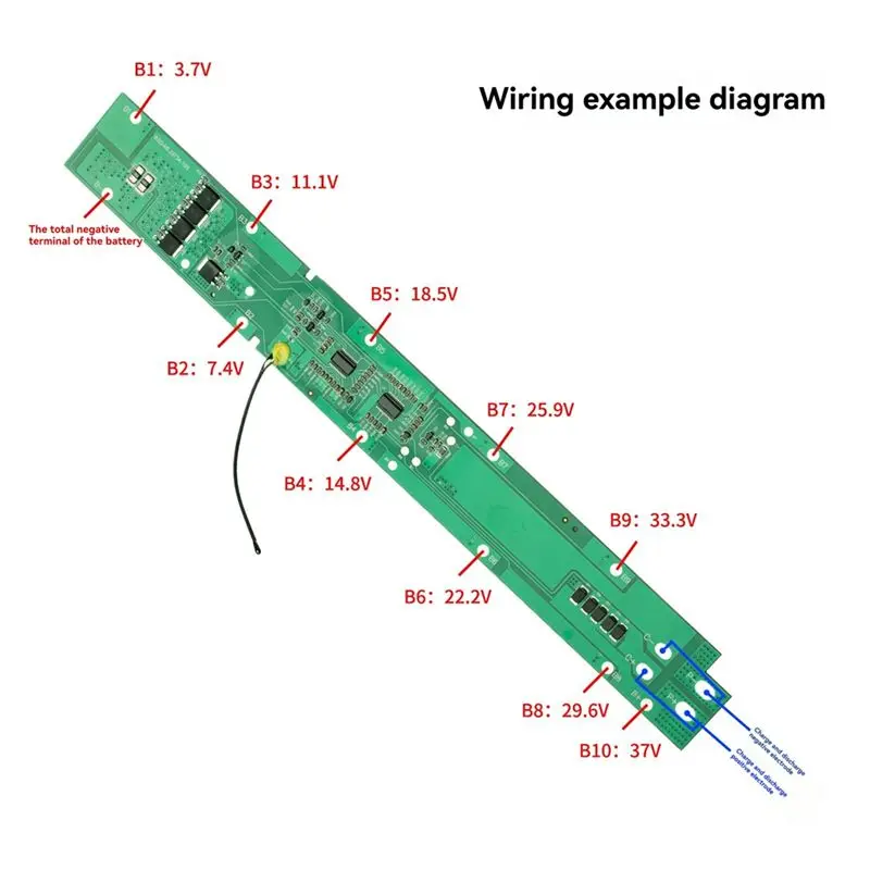10S 36V 15A Split Port Integrated Board Scooter Battery Pack With NTC Integrated Solution Scooter Battery Pack