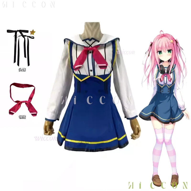 2025 حدد OBLIGE Kukuru Yato تأثيري حلي شعر مستعار الفتيات النساء لطيف زي مدرسي حفلة الهالوين Kawaii لعبة المعرض الملابس