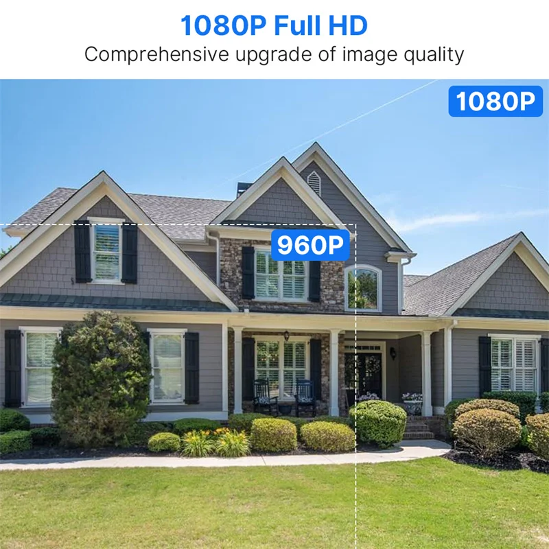 Hiseeu WHD912B 2MP كاميرا الأمن في الهواء الطلق 1080P HD IP66 مقاوم للماء اللون للرؤية الليلية AI كشف الإنسان كاميرا واي فاي لاسلكية