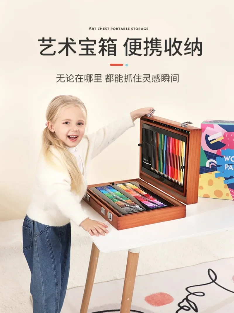 Ensemble d'outils de dessin pour enfants, jouets pour filles, cadeaux d'anniversaire pour enfants, 6, 8, 10 ans, garçons, écoliers du primaire, 61 journée des enfants