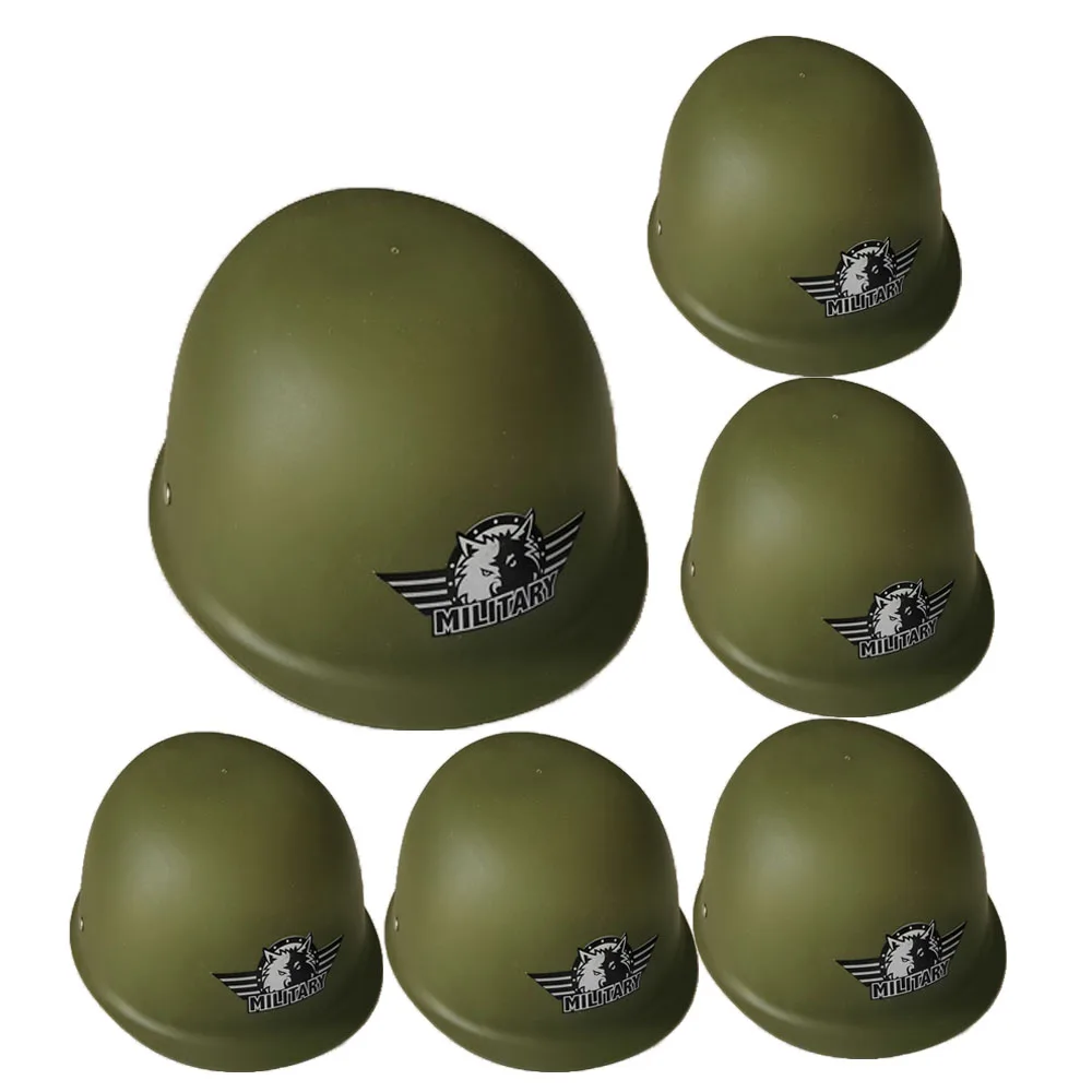 

Kids Army Hats Plastic Army Helmets Camouflage Hats Soldier Dress Up Hats for Children Costume Camo Party Supplies