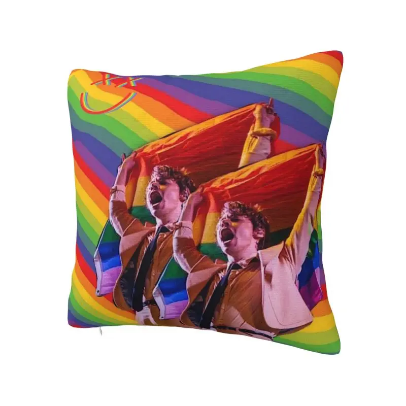 Custom Colorful H-Harry Singer S-Styles Cushion Cover Home Decor 3D Printing Throw Pillow Case for Car Double-sided