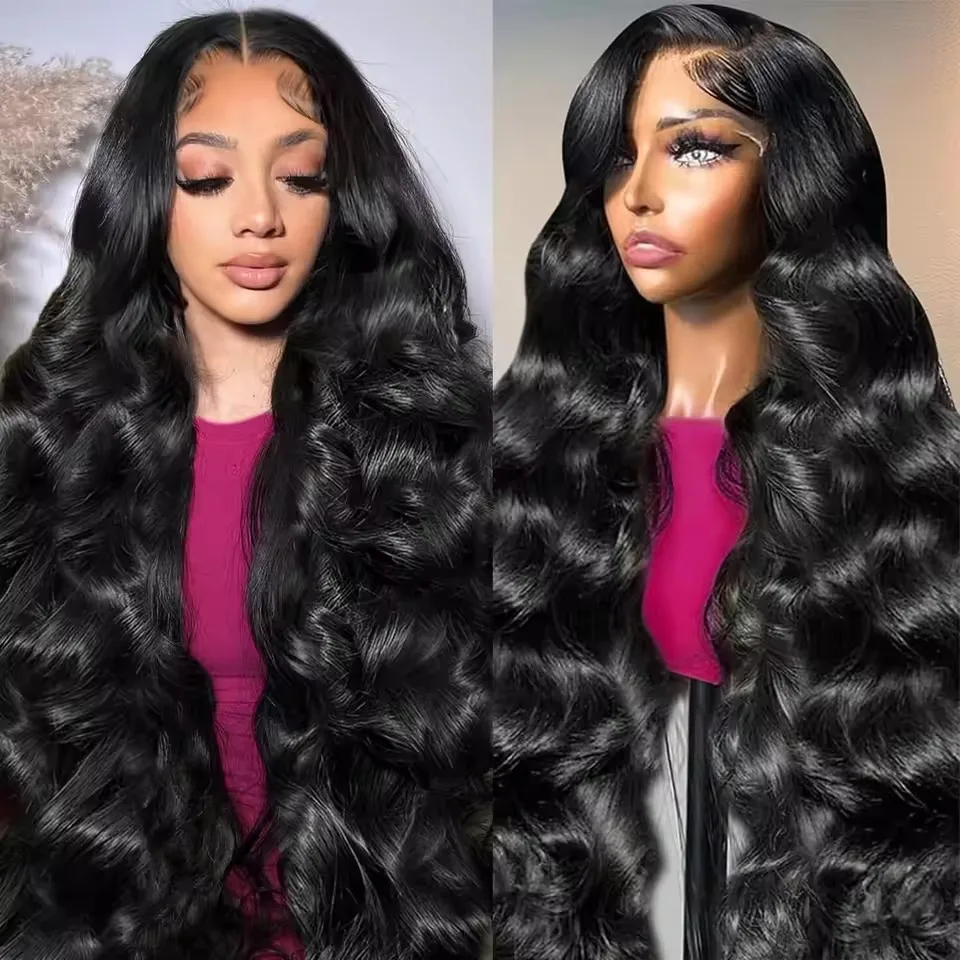 

40-дюймовый парик из бразильских натуральных волос с волнистой текстурой, HD-шлейфом 13x4 и 13x6, 360-градусная прозрачность, для женщин