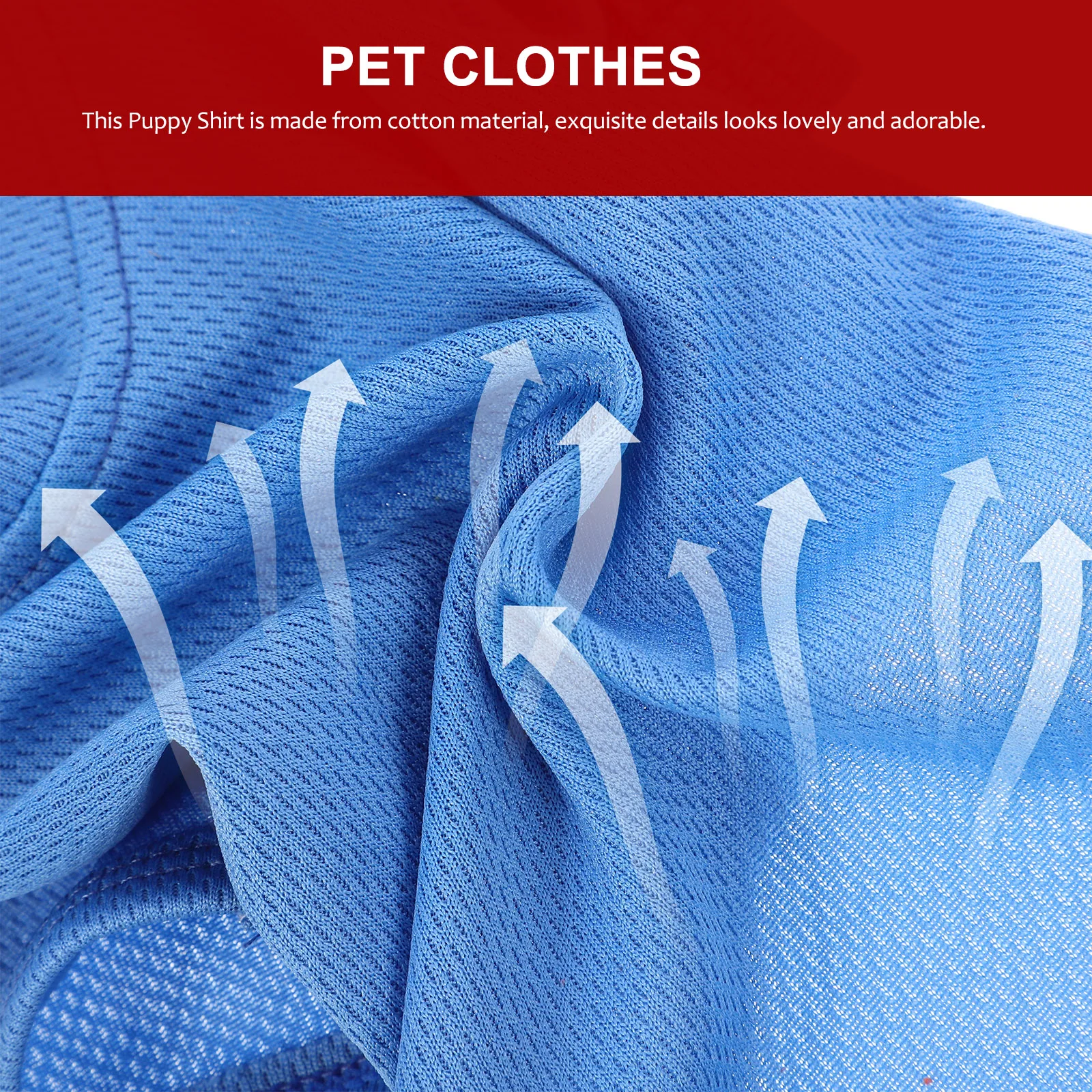 

4 Pcs Breathable Pet Shirts Decorative Dog Clothes Gel Comfortable Cotton Accessory