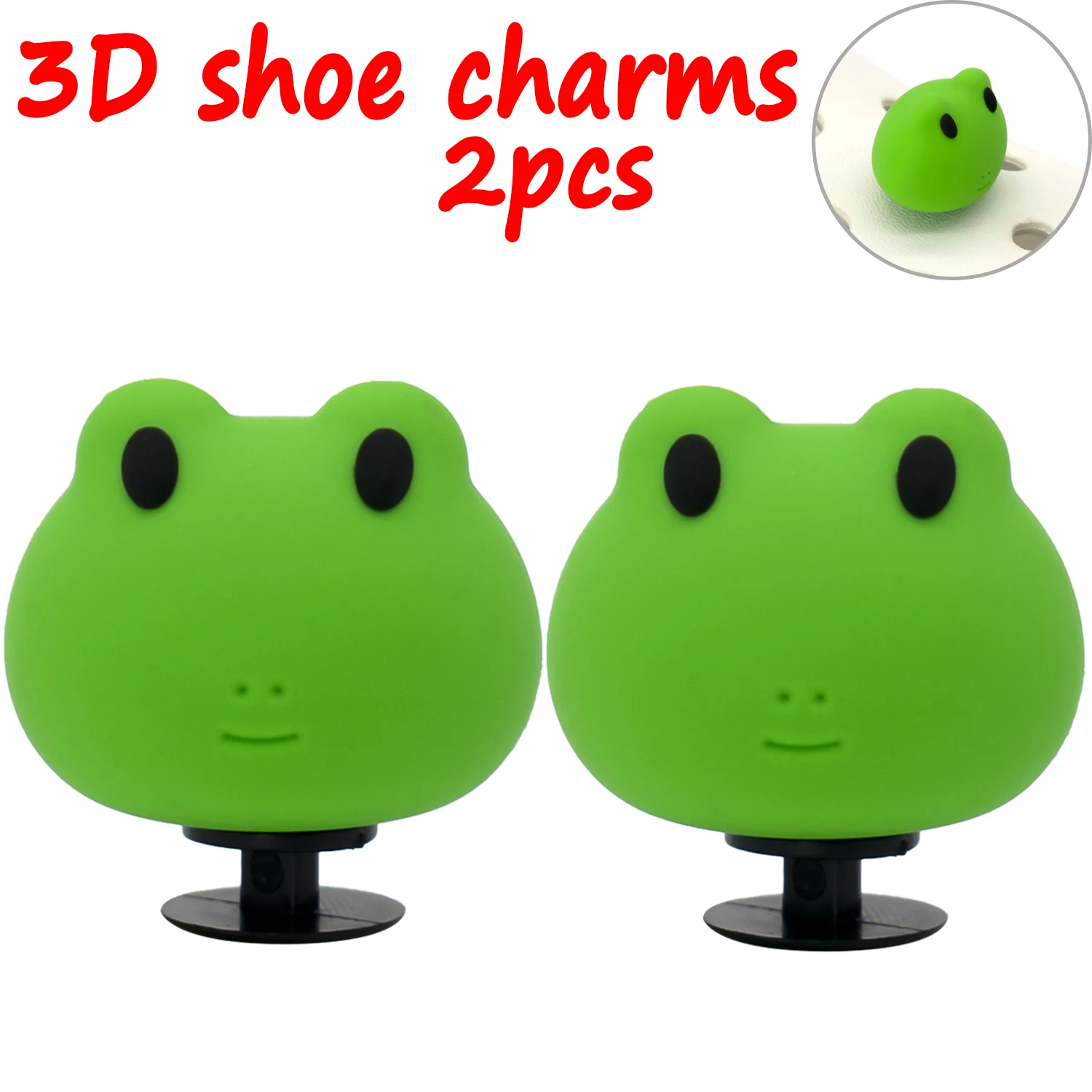 2 Stück 3D niedliche Tier-Schuhanhänger, Ente, Biene, Dinosaurier, Hund, Schuhdekorationen, Panda, Kuh, Anstecknadeln für Mädchen, Jungen, Kinder, Geschenke, Clog-Schnalle – Detail 30