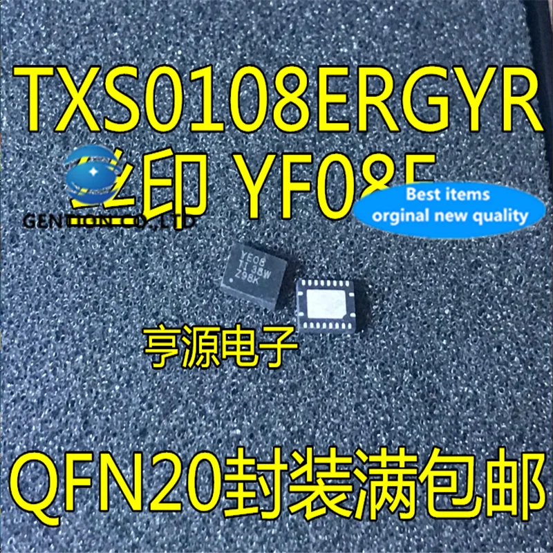 

10 шт. TXS0108ERGYR YF08E TXB0108RGYR YE08 VQFN20 в наличии 100% новые и оригинальные