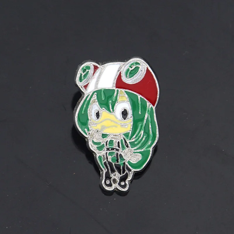 Anime My Hero Academy Enamel Brooch Midoriya Izuku Todoroki Shoto Cartoon Figure Metal Lapel Pins for Fans Backpack Jewelry view 2