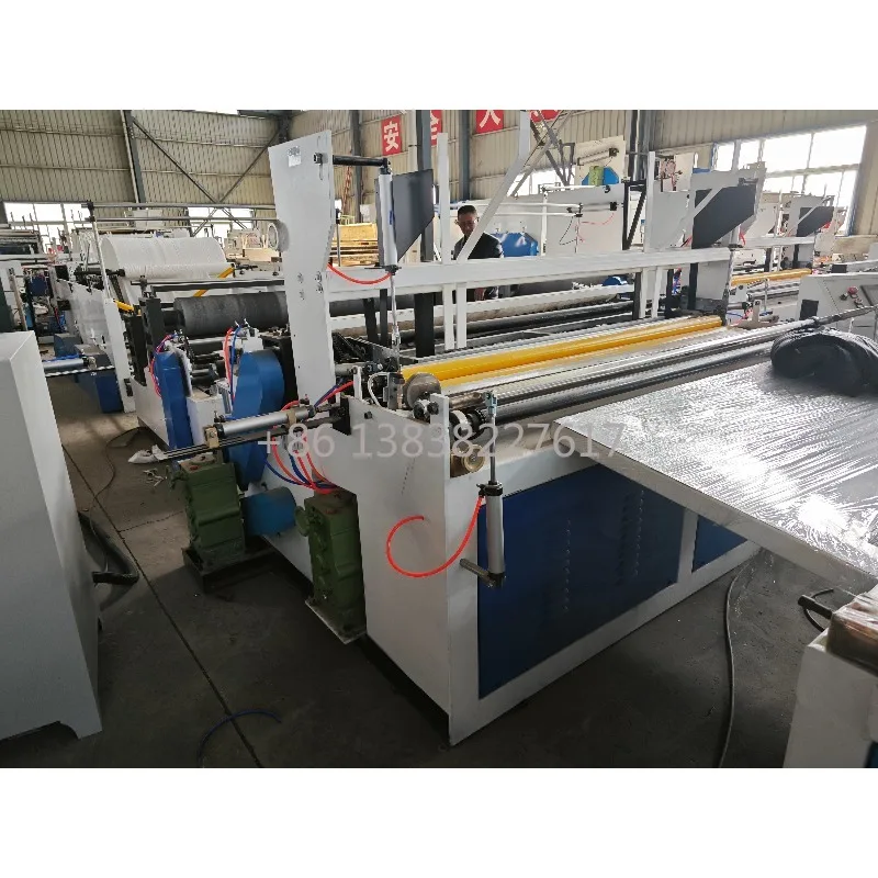 Fully Automatic Toilet Paper Machine, Maker, Auto Trimming Sealing Shaft Extraction Simultaneously
