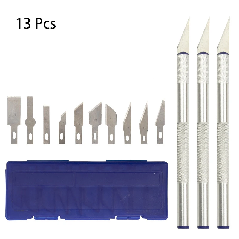 13Pcs Engraving Knives Stamp Cutting Knife Repair Tool Aluminum Engraving Knife Cutter Model Knife Engraving Tool