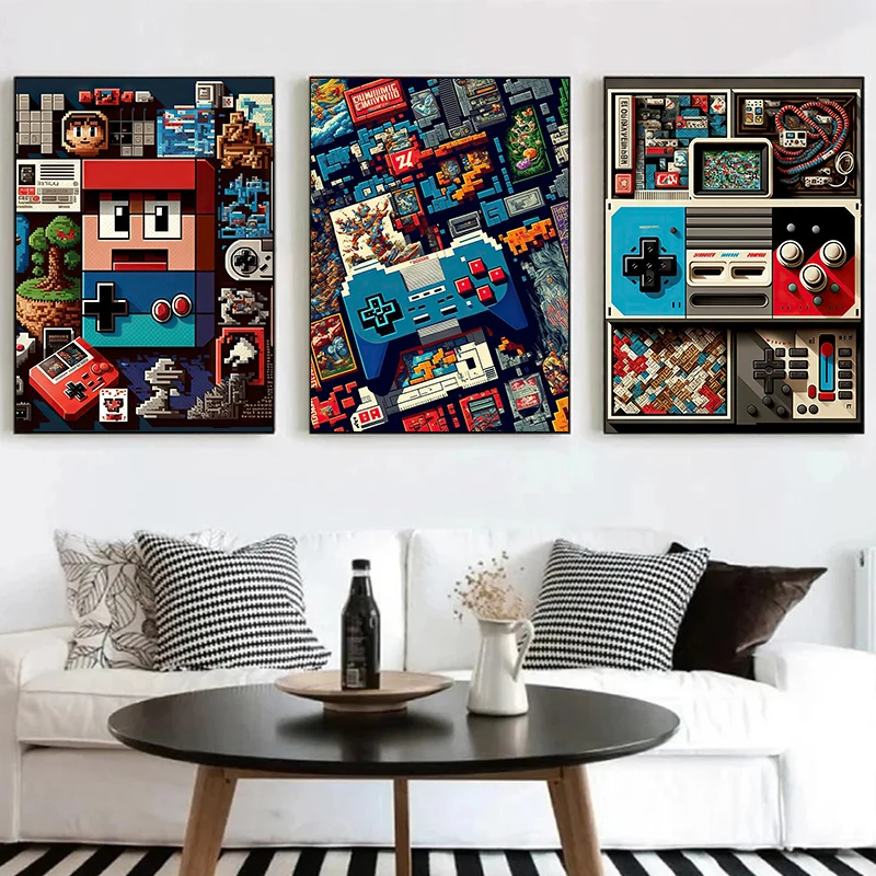 Gaming Console Picture - Hot Games Console Collage in Pixel