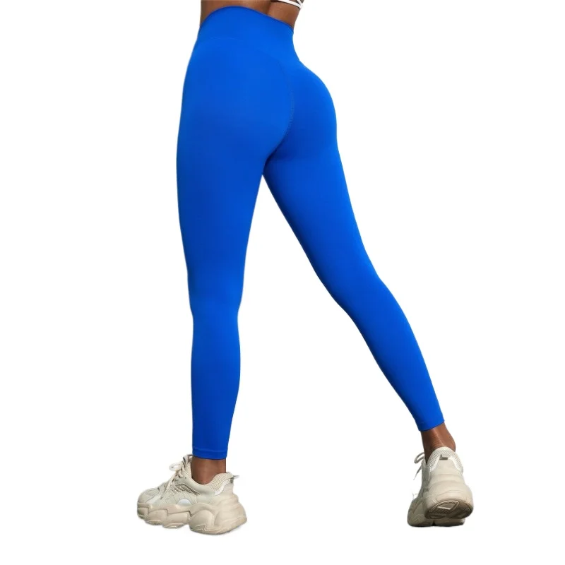 LezyanXR, mallas deportivas de Color sólido sin vergüenza, pantalones de Yoga de talla grande, pantalones de Fitness de cadera melocotón de cintura alta para hombre y mujer