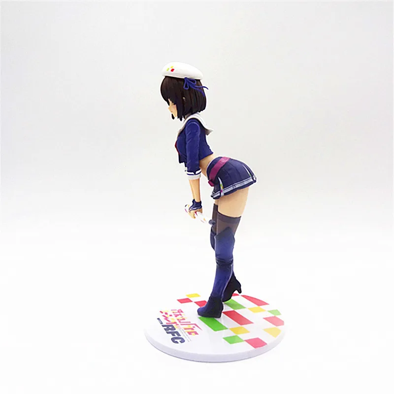 อะนิเมะ Saekano วิธีเพิ่มแฟนที่น่าเบื่อ Racing Girl Megumi Kato ใช้ร่ม Action Figure สาวเซ็กซี่ตุ๊กตา
