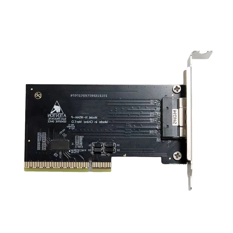 QWE-Pcie X8 To SFF-8654 8I X8 Adapter Card EGPU Riser Card Redriver Chip For External Graphics Expansion
