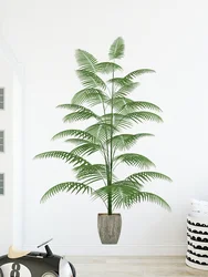 Waterproof Self-adhesive Green Plant Potted Wall Sticker