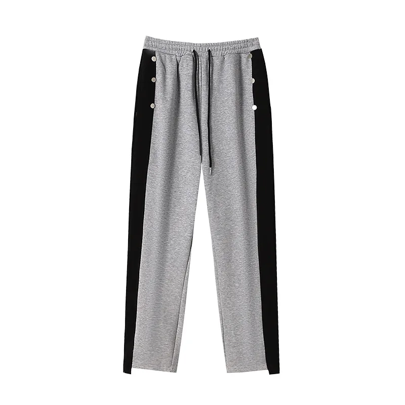 Pantalones de lana con cintura elástica para mujer, pantalón informal de talla grande, 160Kg, color negro y gris, 6XL, 7XL, 8XL, 9XL, Invierno