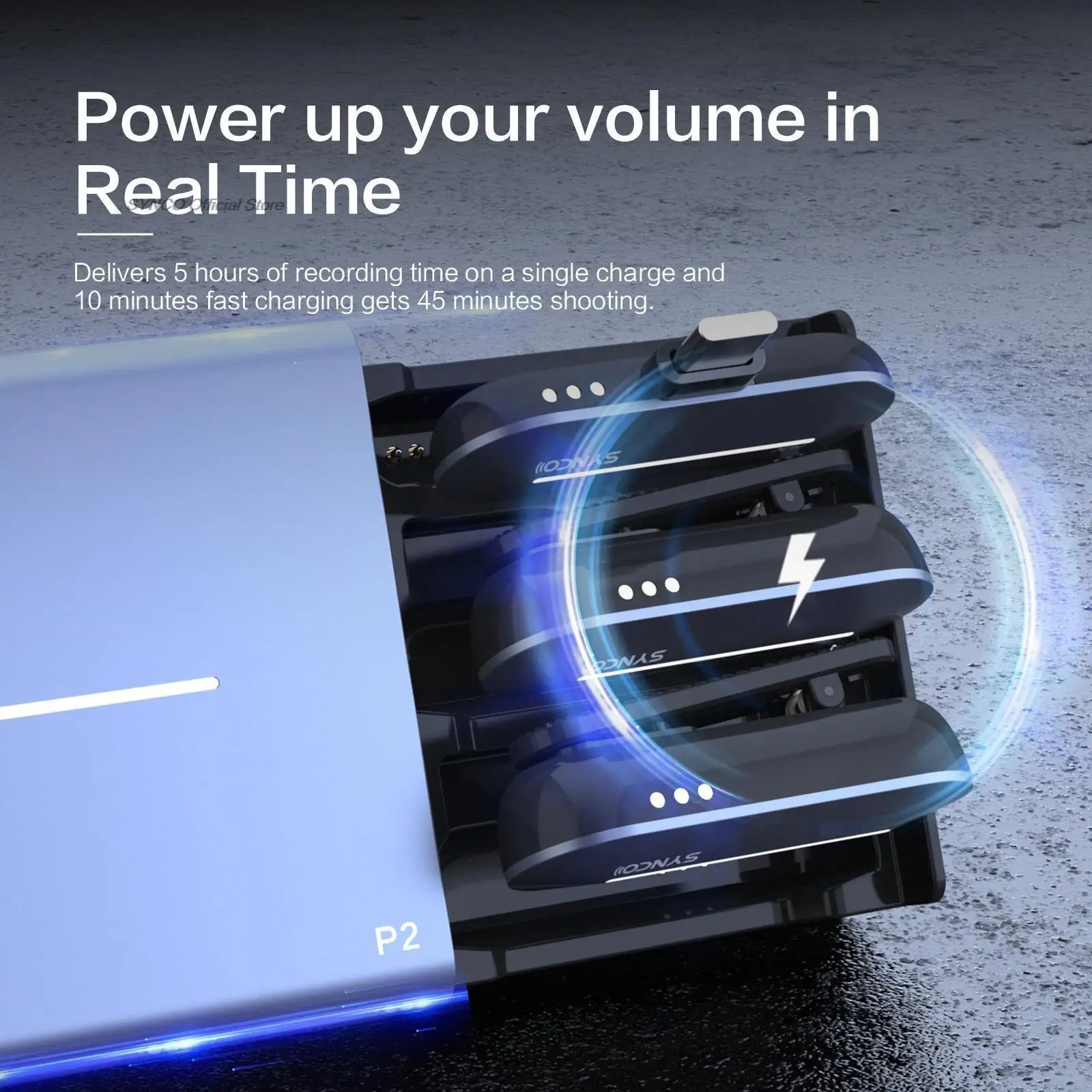 Беспроводной микрофон SYNCO P2SL,P2ST для смартфона, микрофон для караоке, аудио-и видеосъемки, профессиональная портативная камера с отворотом