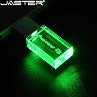 Custom Logo Pen Drive 128GB Fancy Crystal USB Flash Drives 64GB Colorful LED Pendrive 32GB U stick 16GB 8GB 4GB Pioneer DJ