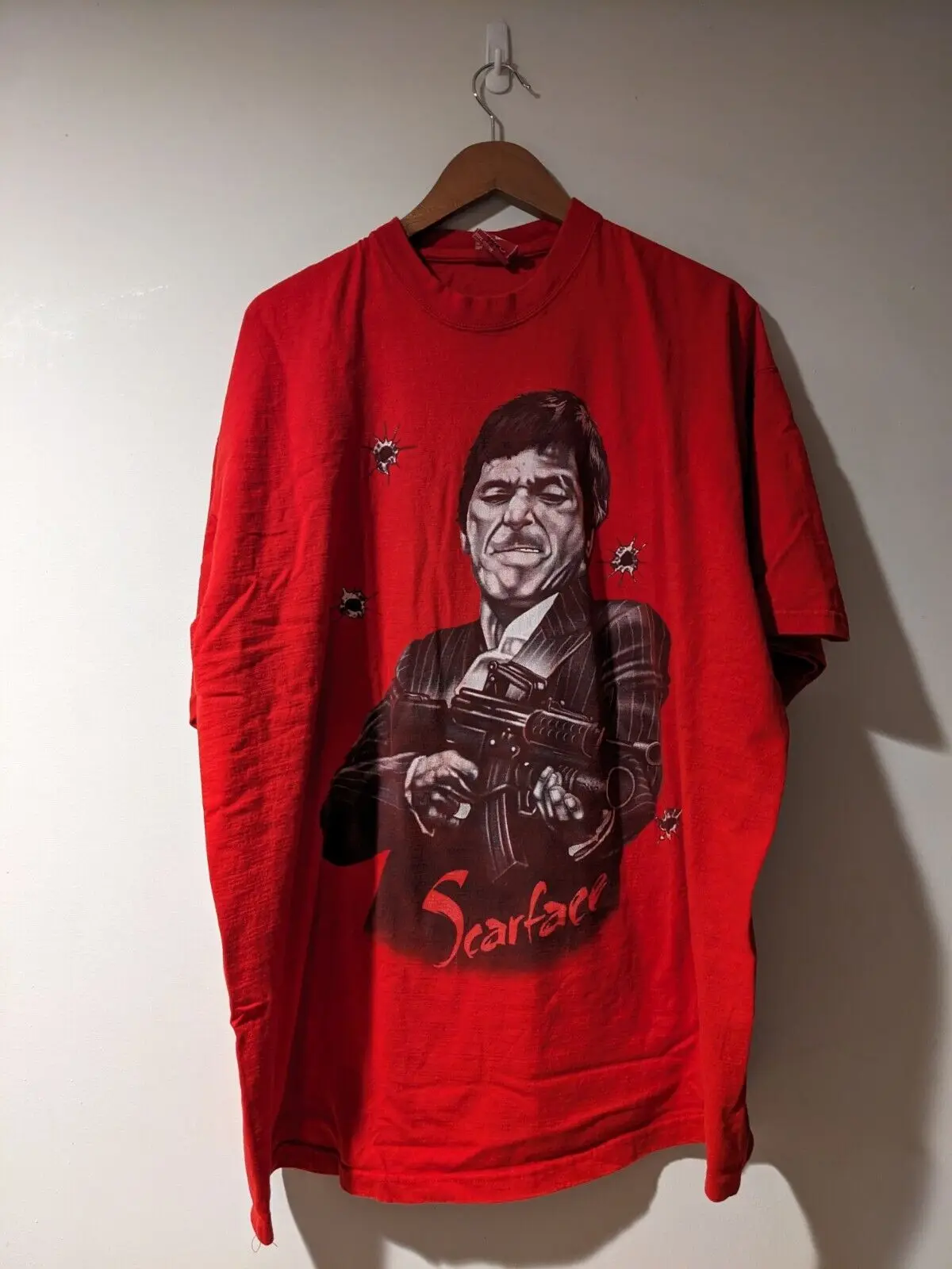 Vintage Y2K Scarface Movie Promo Access Red XX-Large T-Shirt