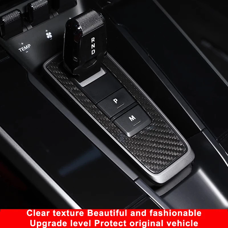 

For Porsche 911 992 2019 2020 2021 2022 Real Carbon Fiber Door Trim Strip Central Control Gear Shift Panel Cover Car Accessories