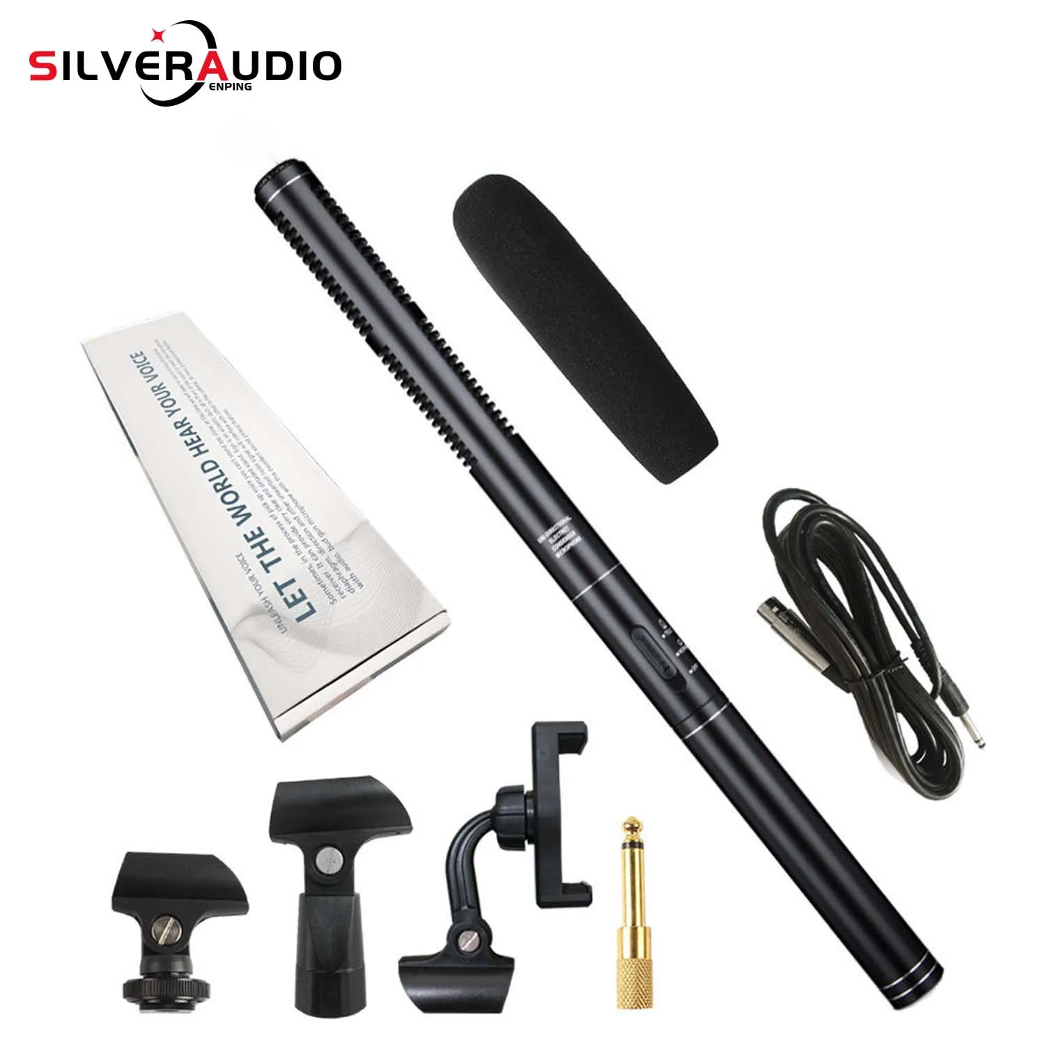 GAM-CF06 pro interview shotgun microphone for smartphone and Digital camera