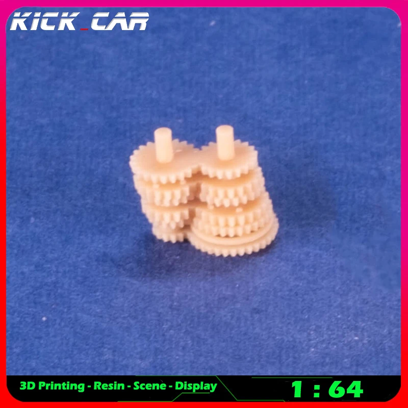 Kickcar 1/64 Gear Wheel Model Car Diorama Uncolored Resin Garage Scene Repair Tools Decoration Simulation Scene Toy