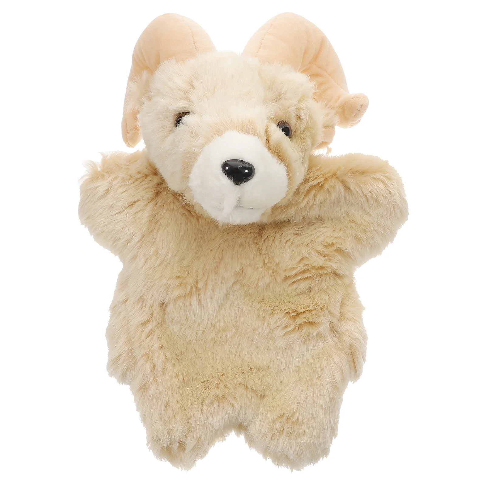 Goat Puppet Stuffed Plush Toy Animals Hand Farm Finger Puppets Kids Interactive for