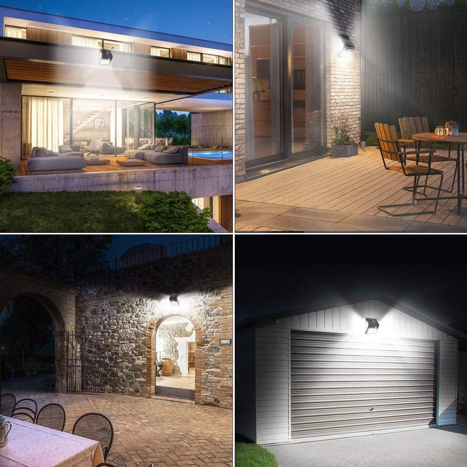 244 LED Solar Wall Lamp Outdoor Waterproof  4 Modes Motion Sensor PIR Wall Light Solar Lamp Solar Powered Garden image 6