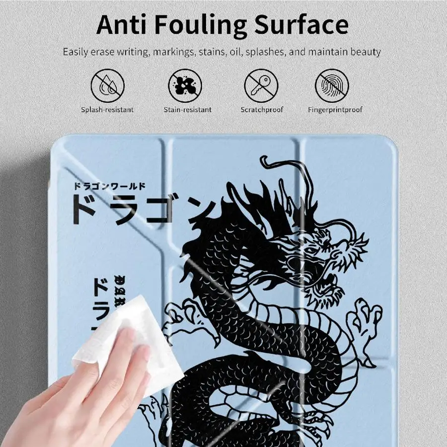 Cool Dragon World Y-Fold Holder Cover Tablet Case For iPad Pro 11th 10th 9th 8th 7th 12.9inch Mini 6 7 Pro 2025 Air 4 5 M3 M2 1