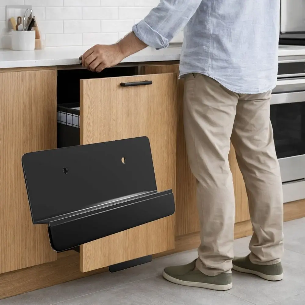 Stylish Metal Touchless Cabinet Foot Pull Hands-Free Efficient Touchless Opener Convenient Foot Pull Handle Bathroom