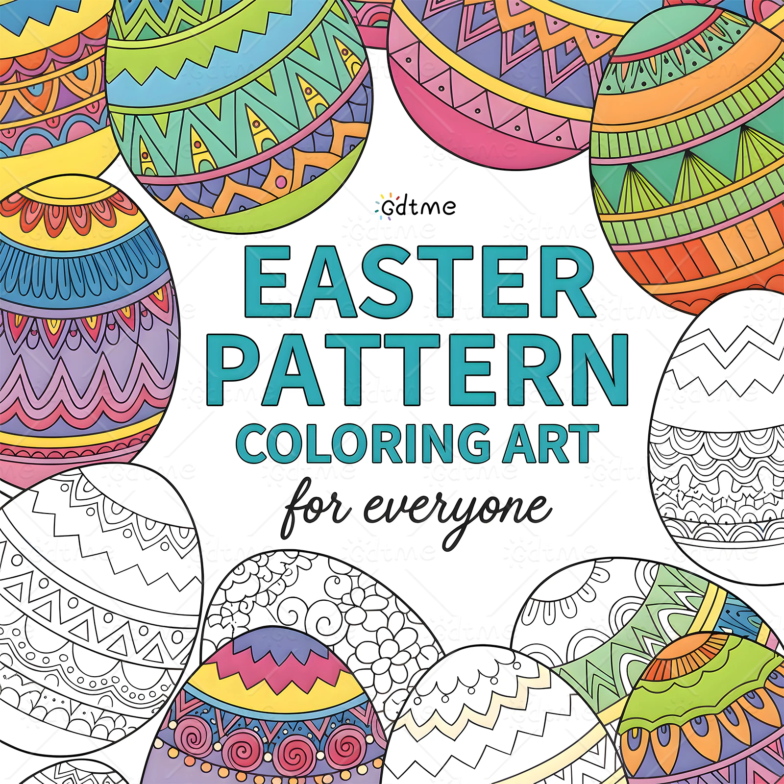 Happy Easter Coloring Book for Adults Featuring Cute Cozy Daily Activities for Relaxation (Cozy Spaces Coloring)