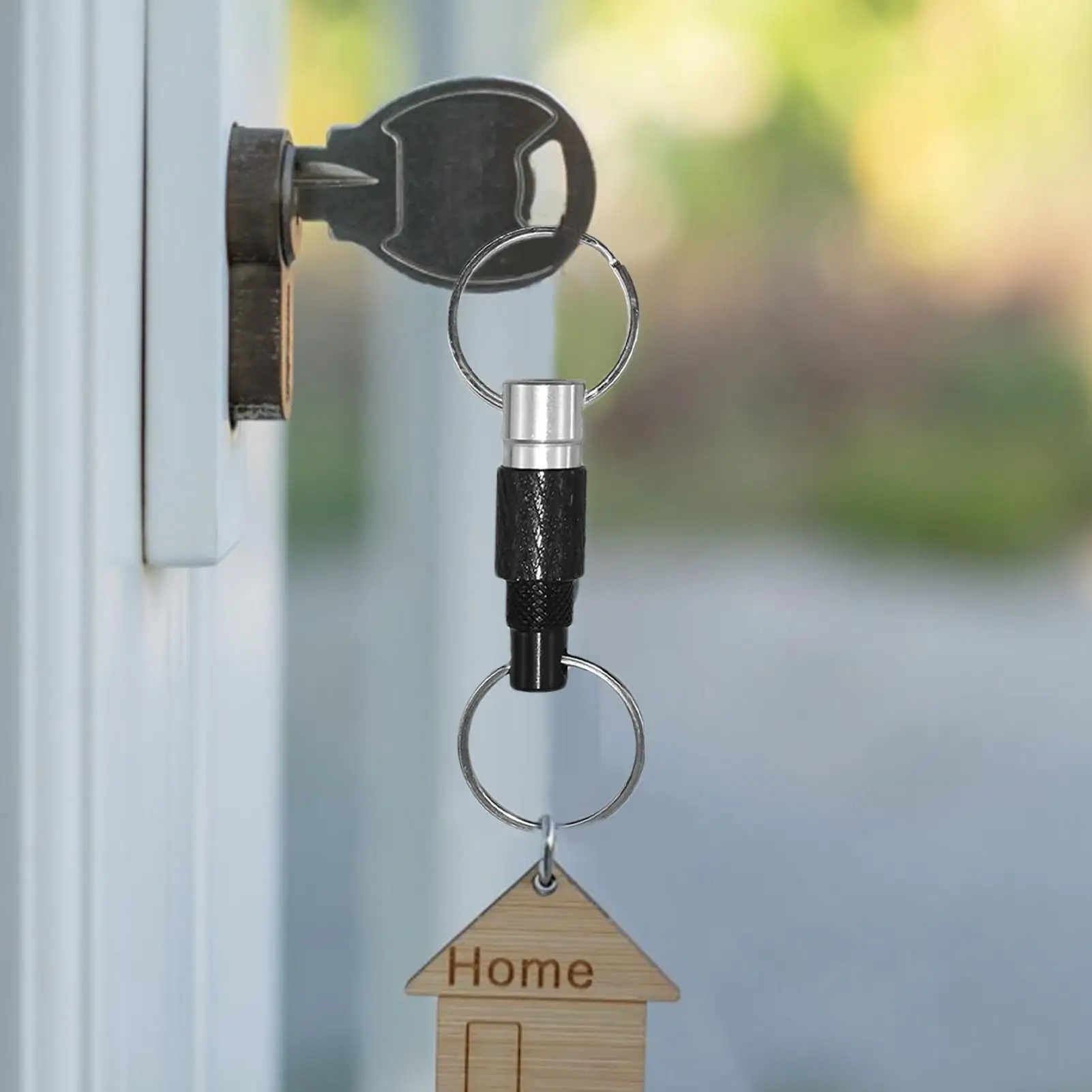 

Keychain Quick Release Pull Apart Keychain For Men Secure Key Holder Quick Release Keyring Compact Lightweight For Hiking Travel