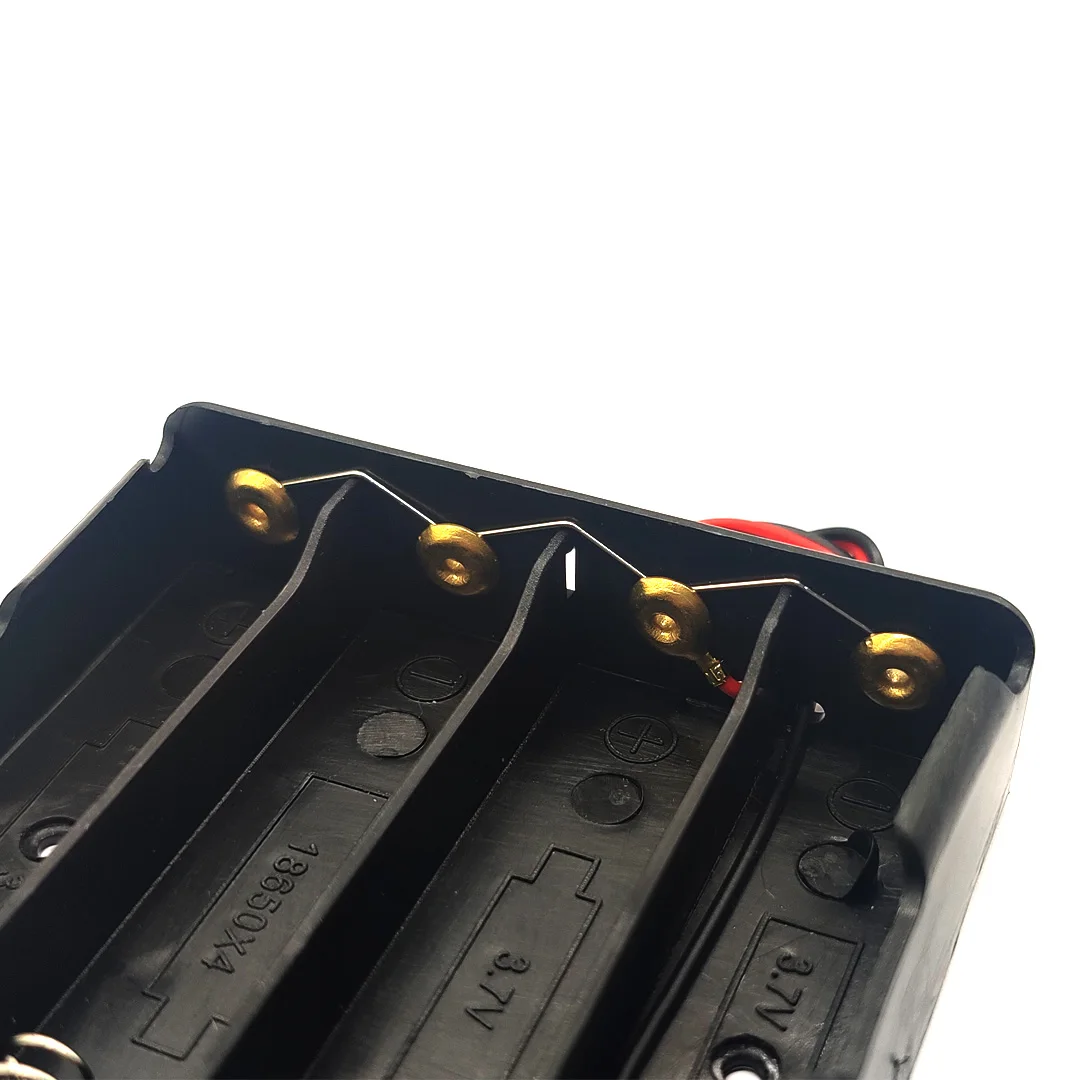 5Pcs 18650 Parallel Battery Box 18650 Battery Cases 4*18650 Battery Holder 18650 Storage Box Case 3.7V