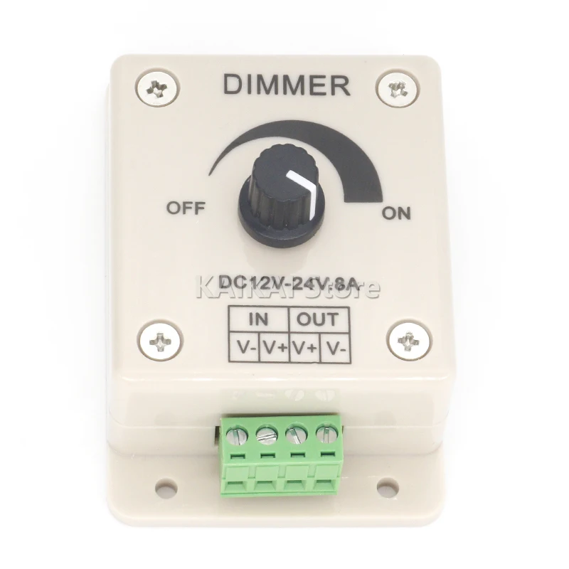 Voltage Regulator DC-DC Voltage Stabilizer 8A Power Supply Adjustable Speed Controller DC 12V LED Dimmer 12 V