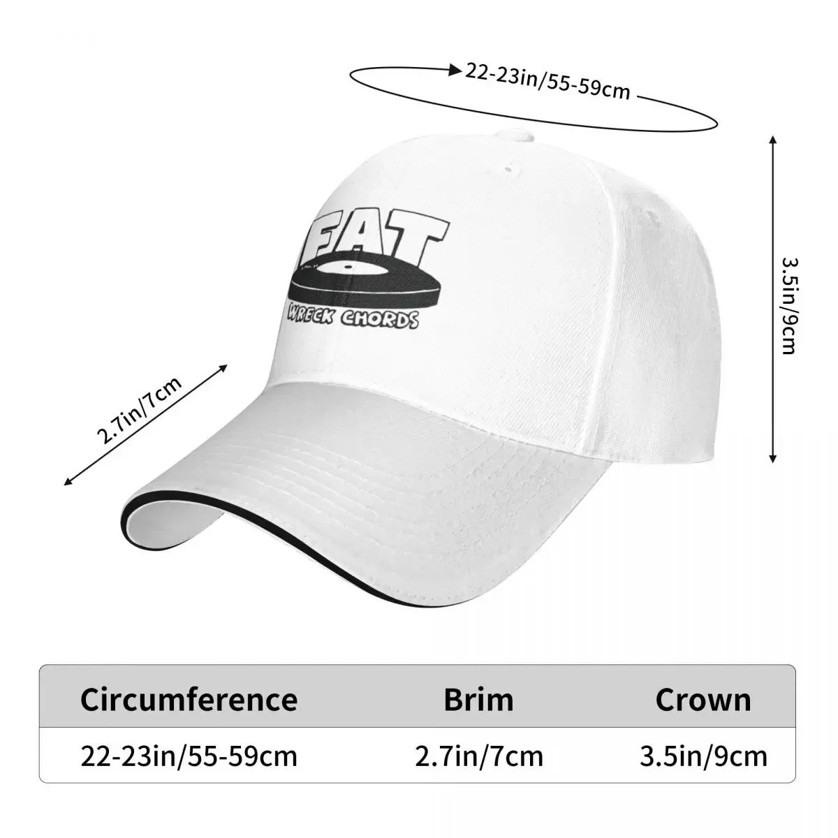 Best Seller - Fat Wreck Chords Merchandise Cap Fashion Casual Baseball Caps Adjustable Hat Hip Hop Summer Unisex Baseball Hats