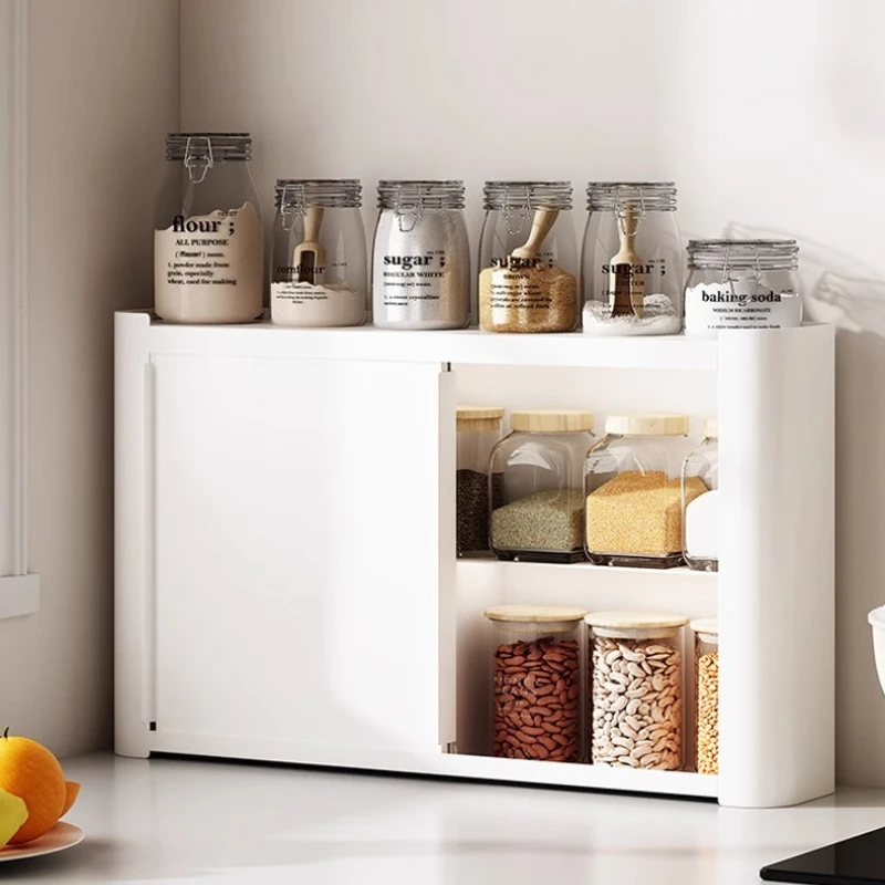 

Dustproof Spice Organizer 3-Tier Kitchen Counter Shelf Space-Saving Storage for Oil Bottles & Condiment Jars