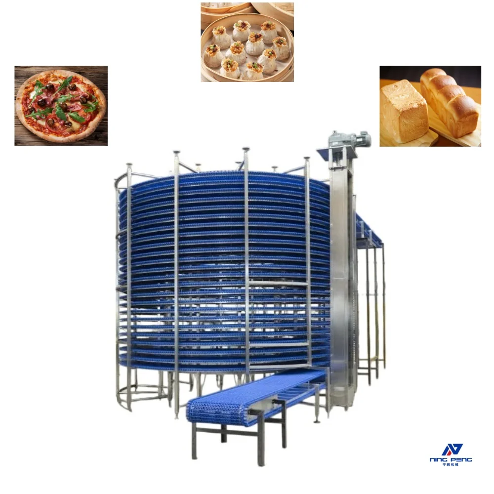 Spiral Freezer Industrial Seafood Shrimp Fish IQF Tunnel Freezing Machine High Capacity Food Factory Equipment