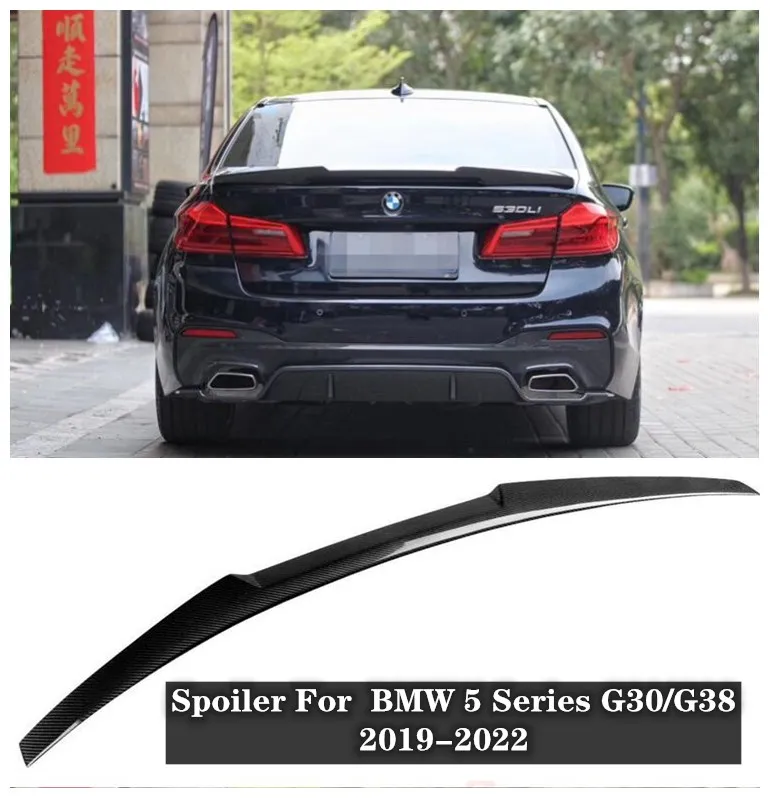 

Fits For G30/G38 BMW 5 Series 525 LI540 M5 2019 2020 2021 2022 High Quality Carbon Fiber Rear Trunk Lip Spoiler Wing
